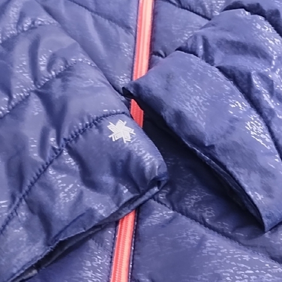 Tek Gear Purple Quilted Puffer Jacket with Chevron Pattern - Picture 10 of 14